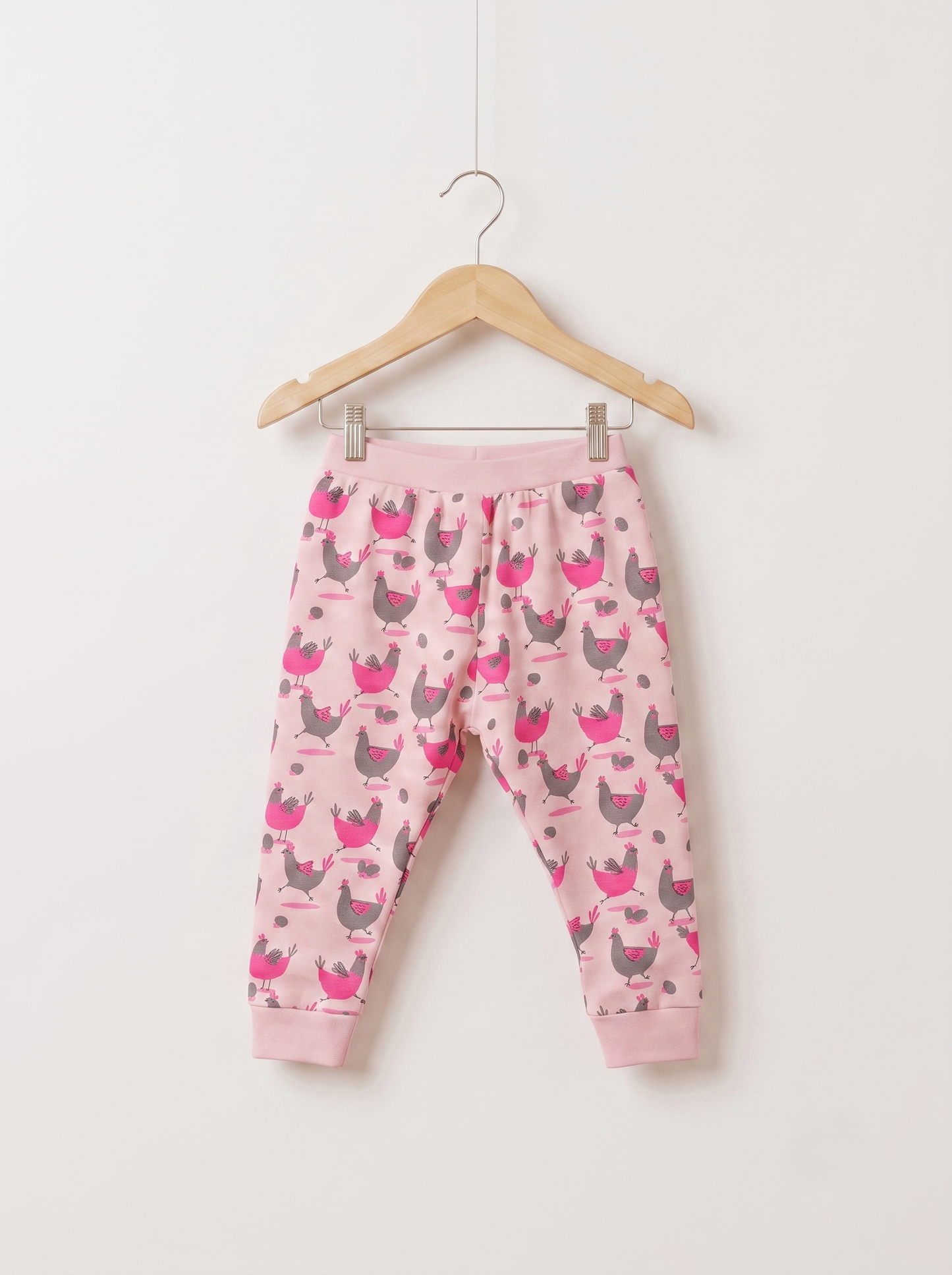 Unisex Cotton Hen Print Full Sleeve Co-ord Sets