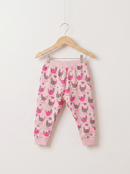 Unisex Cotton Hen Print Full Sleeve Co-ord Sets