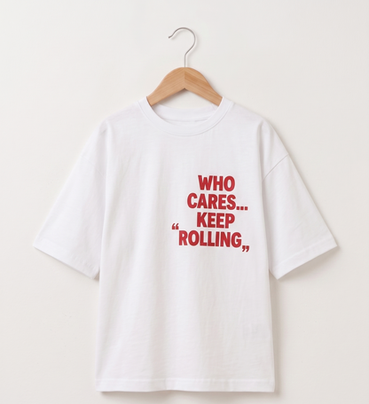 On a roll Over-sized t-shirt & shorts set
