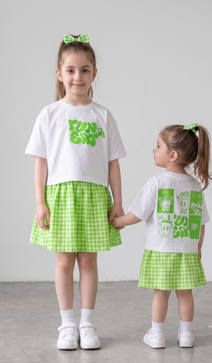 Timcy green  Run & eat skirt set of 3