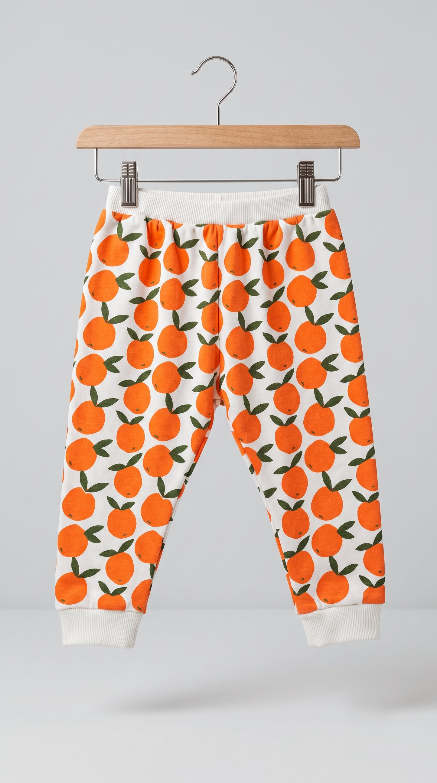 Unisex Cotton Orange Print Full Sleeve Co-ord Sets
