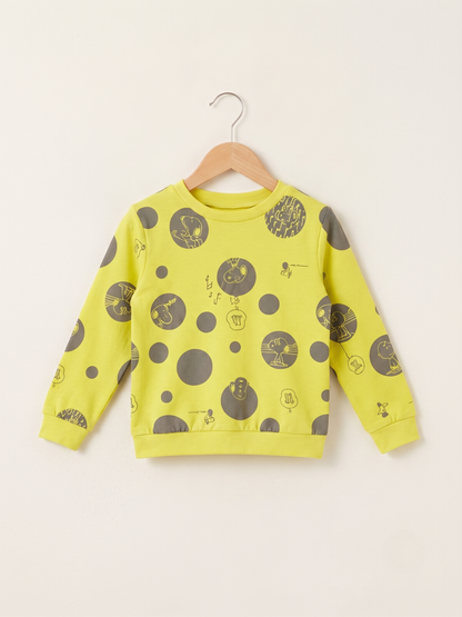 Unisex Yellow Cotton Printed Full Sleeve Co-ord Sets