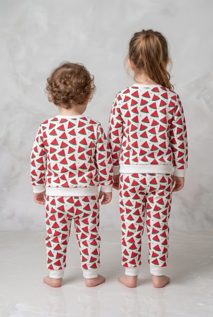 Unisex Cotton Watermelon Print Full Sleeve Co-ord Sets