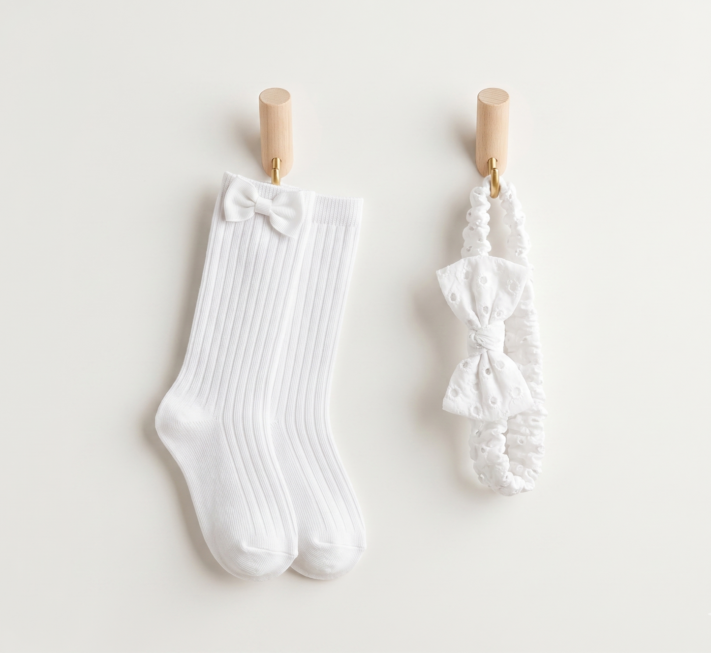 Pristine white schiffly frock set of 3