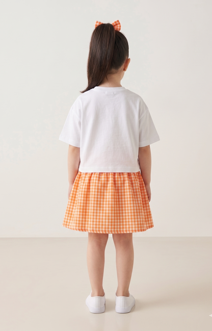 Vela Orange skirt set of 3