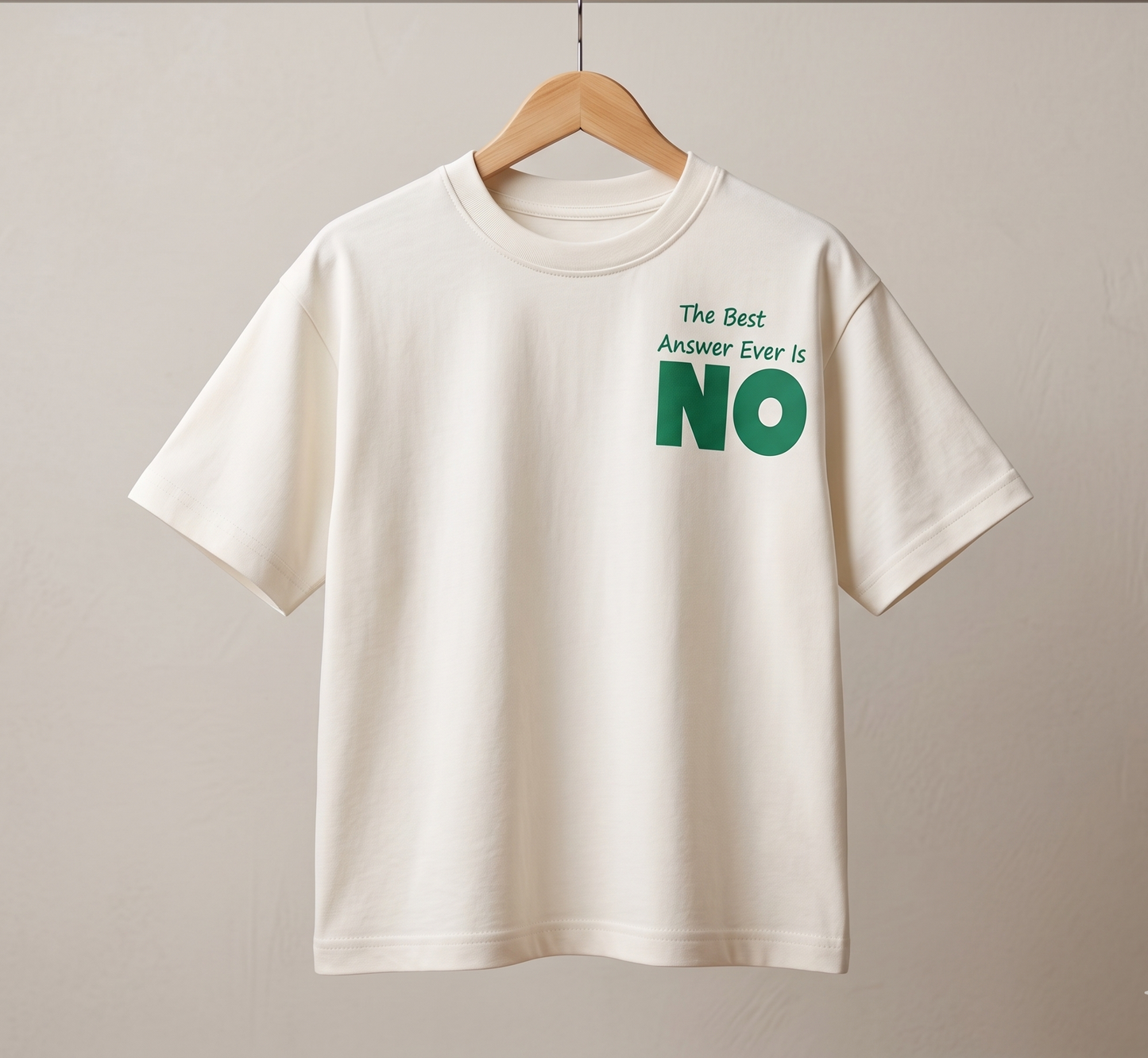 How about NO! Over-sized t-shirt & shorts set