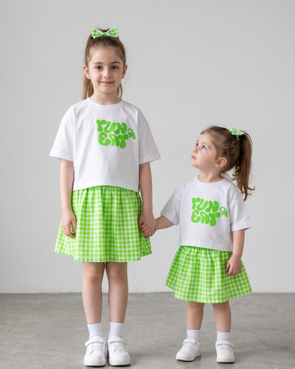 Timcy green  Run & eat skirt set of 3