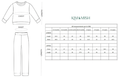 Unisex Cotton Hen Print Full Sleeve Co-ord Sets